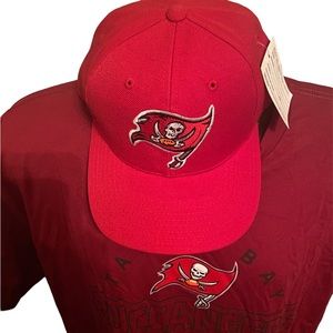Tampa Bay Buccaneers T-shirt and Hat bundle